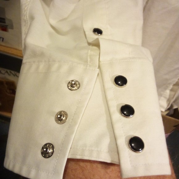 2 Western LS Dress Shirts Aztec Vintage 90's Panhandle Slim and High Noon - Picture 7 of 10